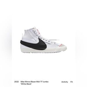 Nike Wmns Blazer Mid '77 Jumbo
'White Black' size 7 women’s